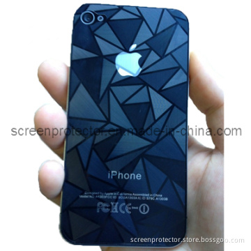 3D Rhlmbus Design Screen Protector for iPhone 4 Front and Back